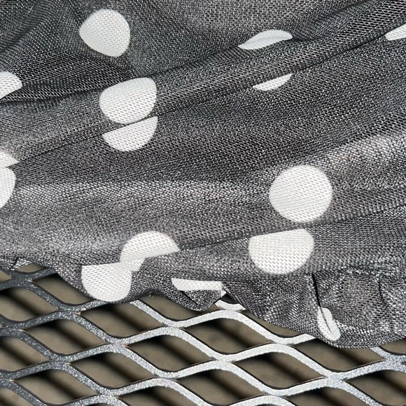 NWOT Adorable black and white polka dot dress - Picture 5 of 7